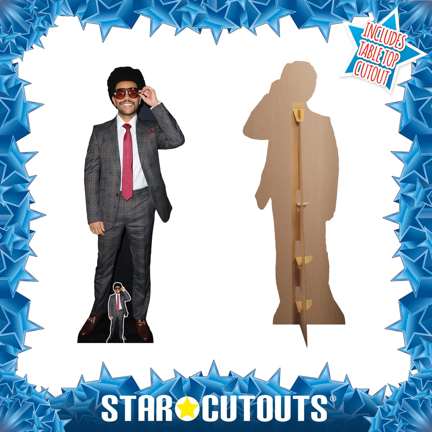 CS987 The Weeknd Height 183cm Lifesize Cardboard Cutout With Mini
