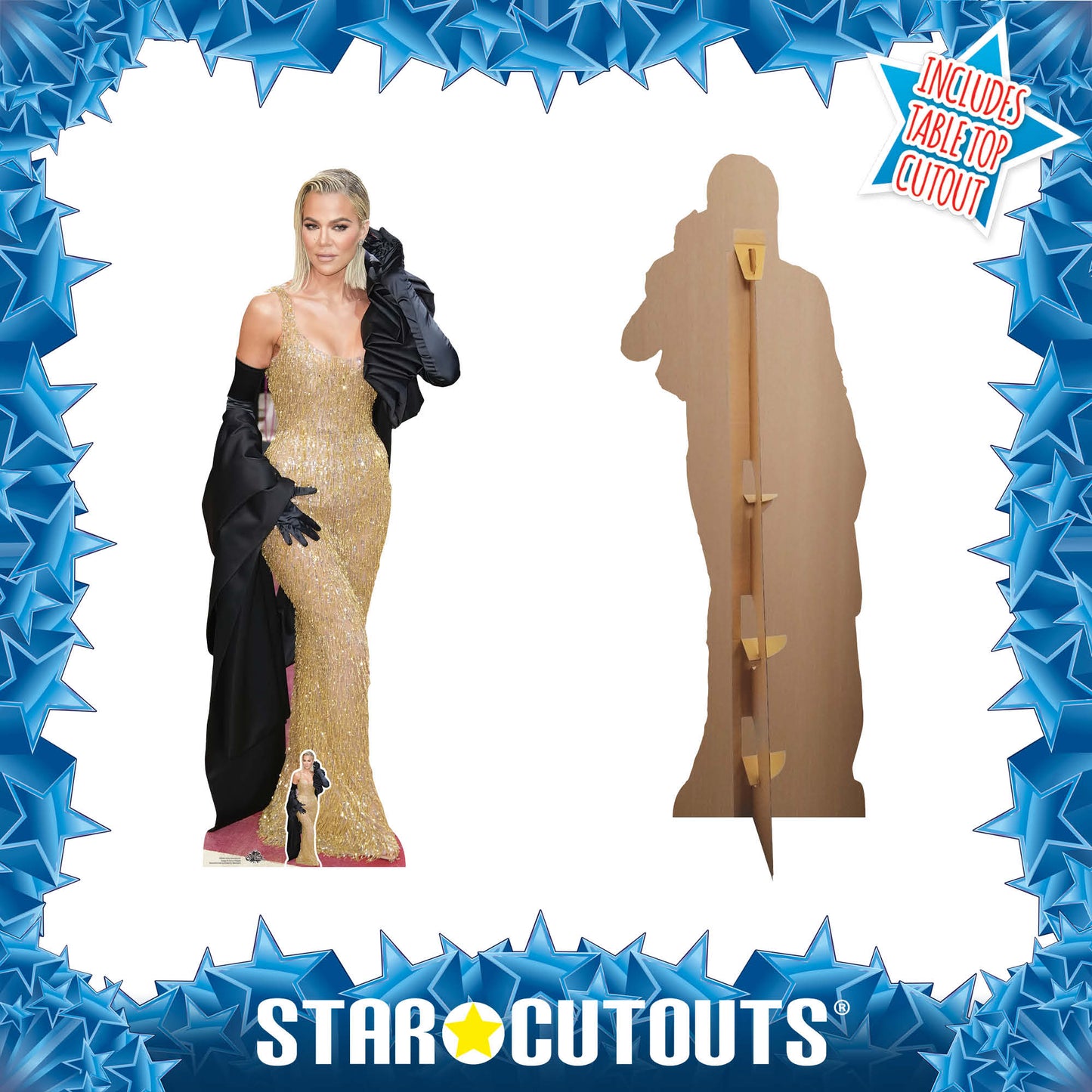 CS988 Khloe Kardashian Height 180cm Lifesize Cardboard Cut Out With Mini