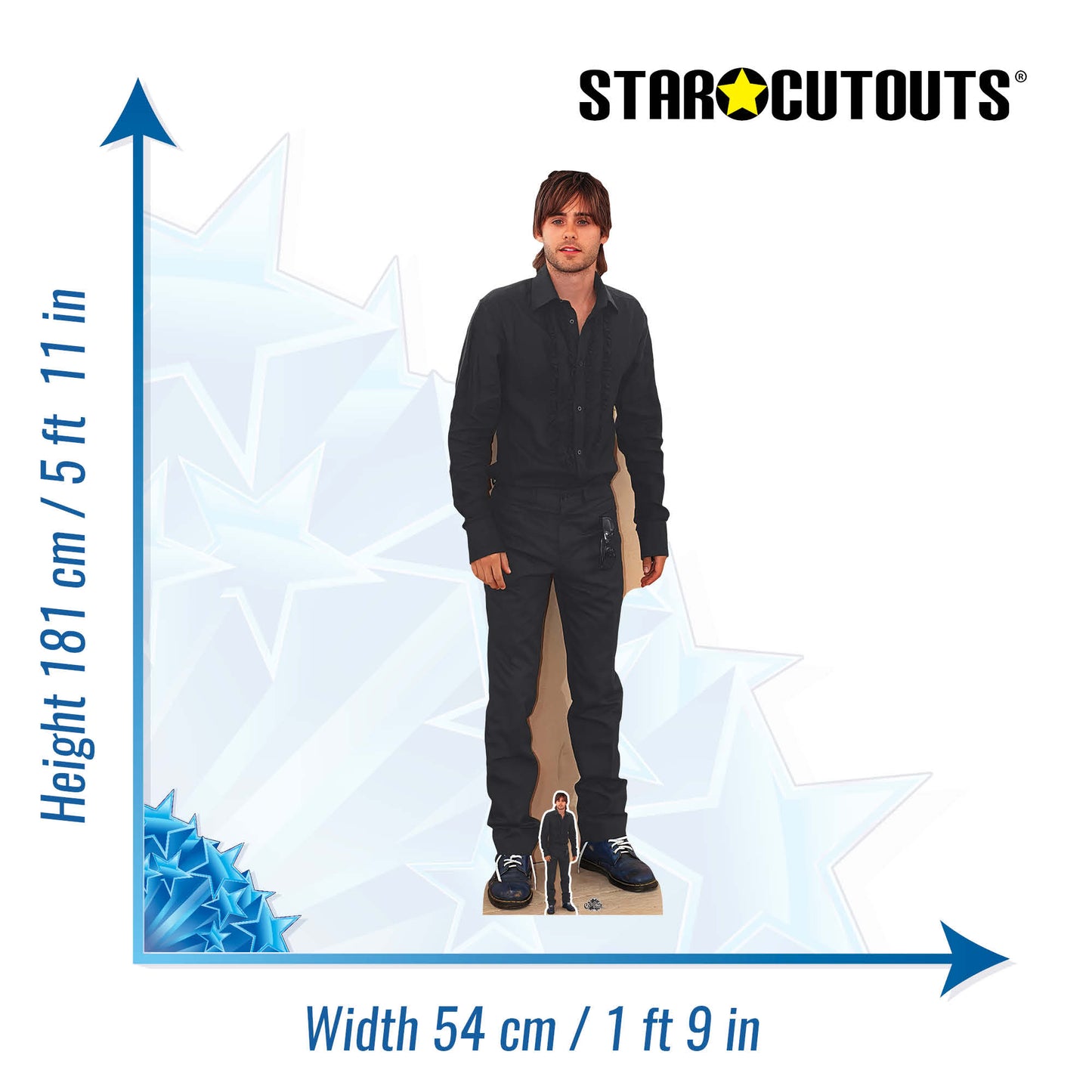 CS990 Jared Leto Height 181cm Lifesize Cardboard Cut Out With Mini