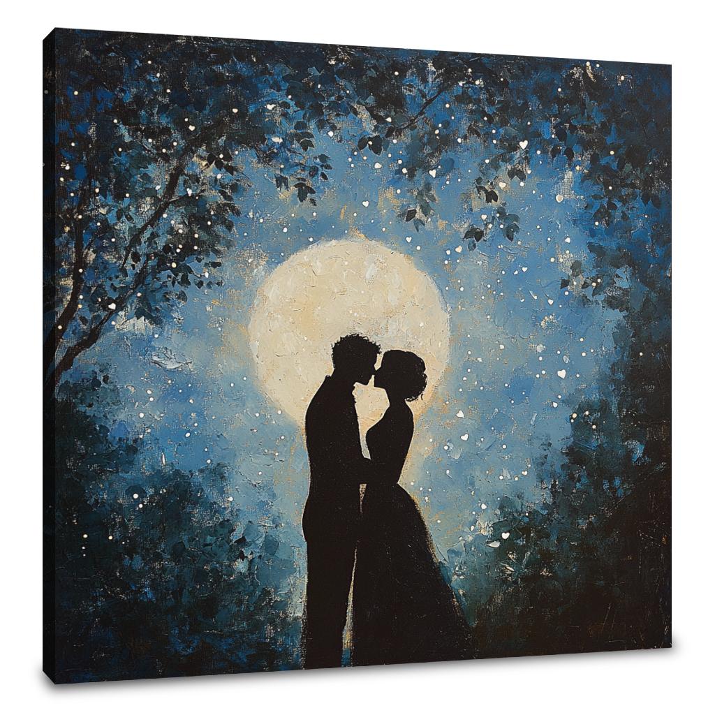Star-Kissed Affection Canvas