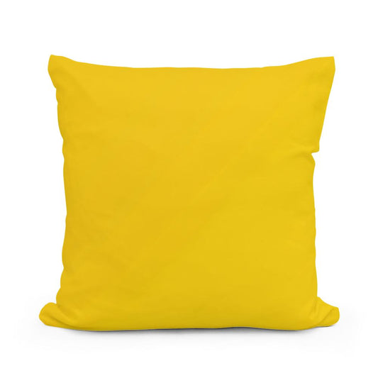 Pure Yellow Cotton Cushion