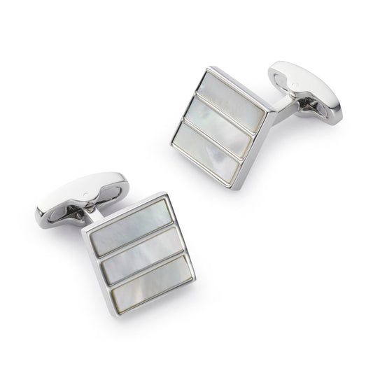 Triptych Cufflinks In Mother Of Pearl