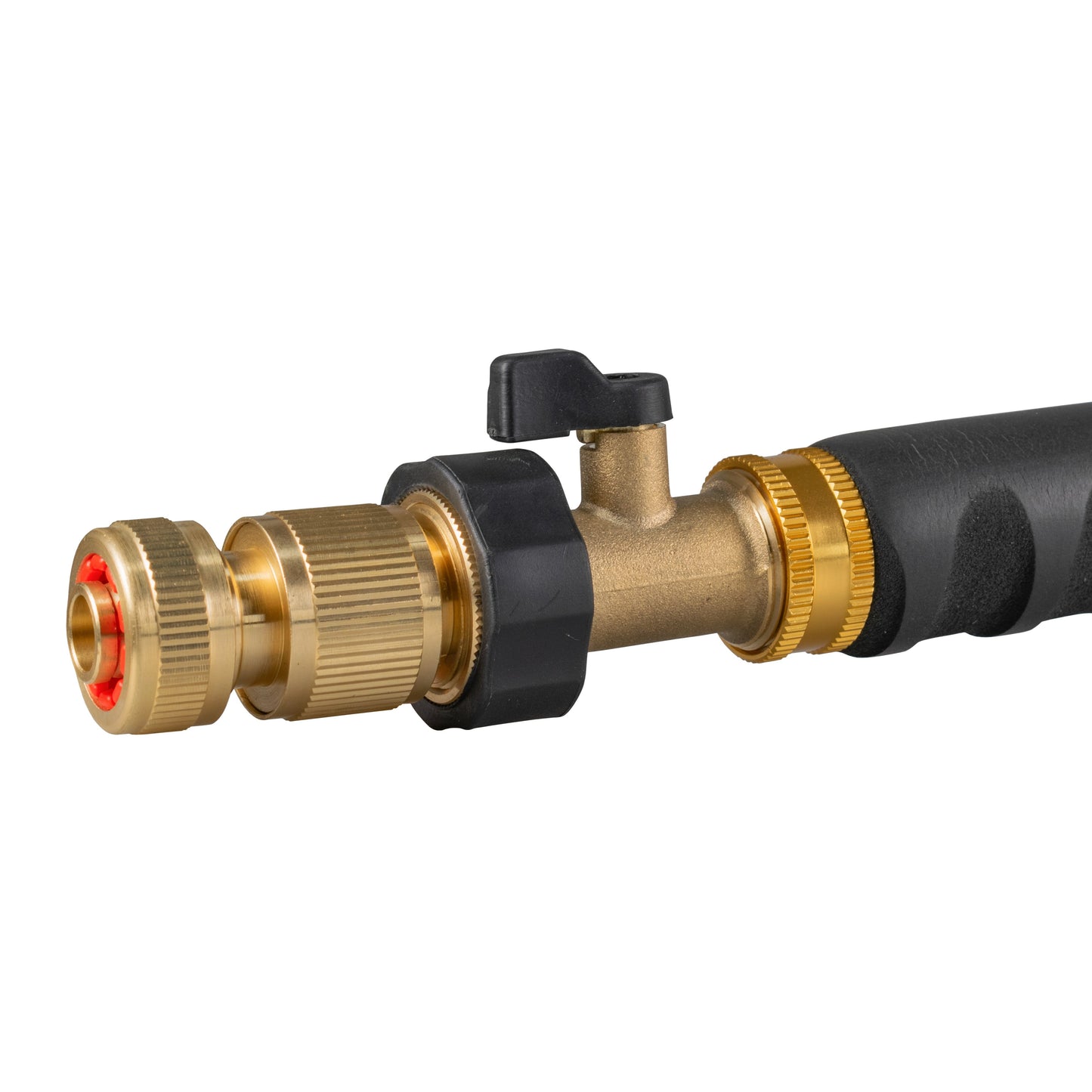 90cm Garden Watering Lance with Brass Valve and Quick Connect Hose Connector
