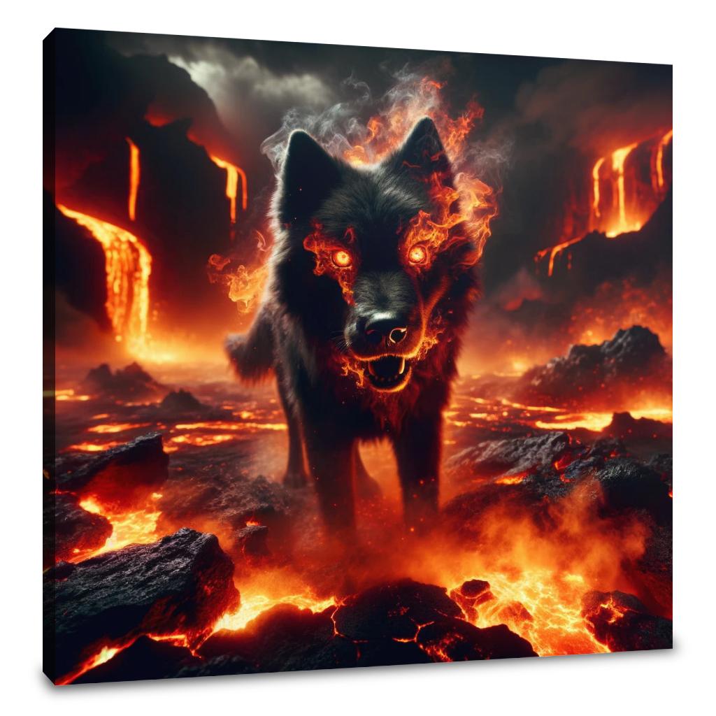 Hellhound of the Underworld Canvas