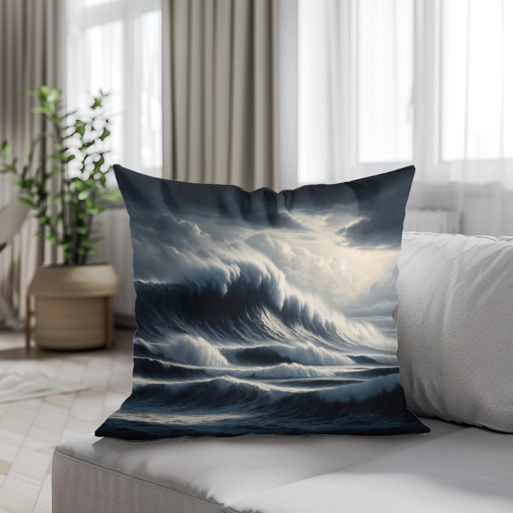 Storm’s Embrace Cotton Cushion