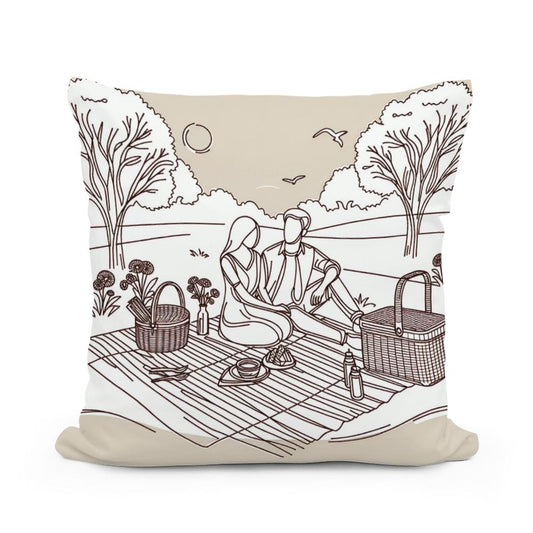 Picnic Moments Cotton Cushion