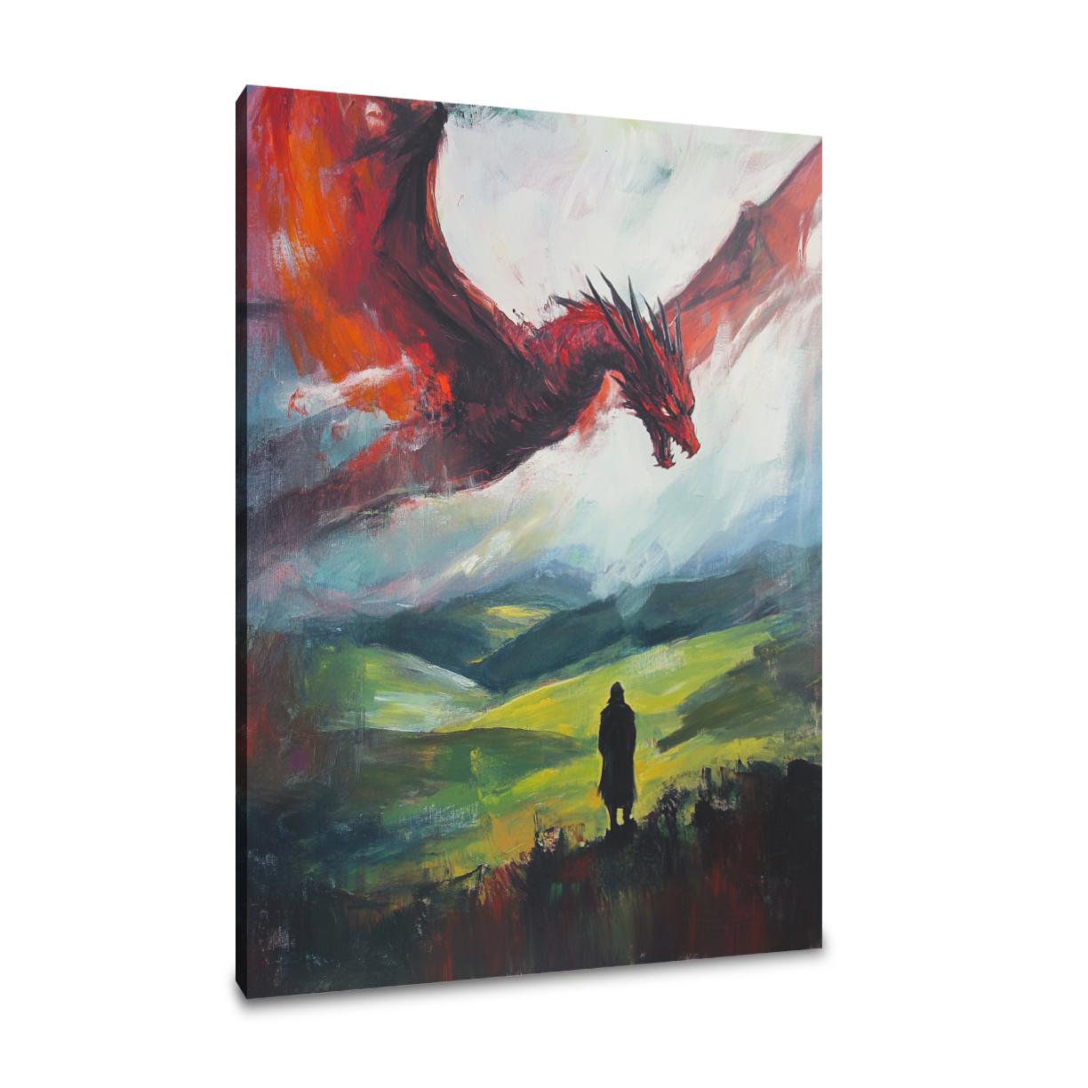 Welsh Dragon Majesty Canvas