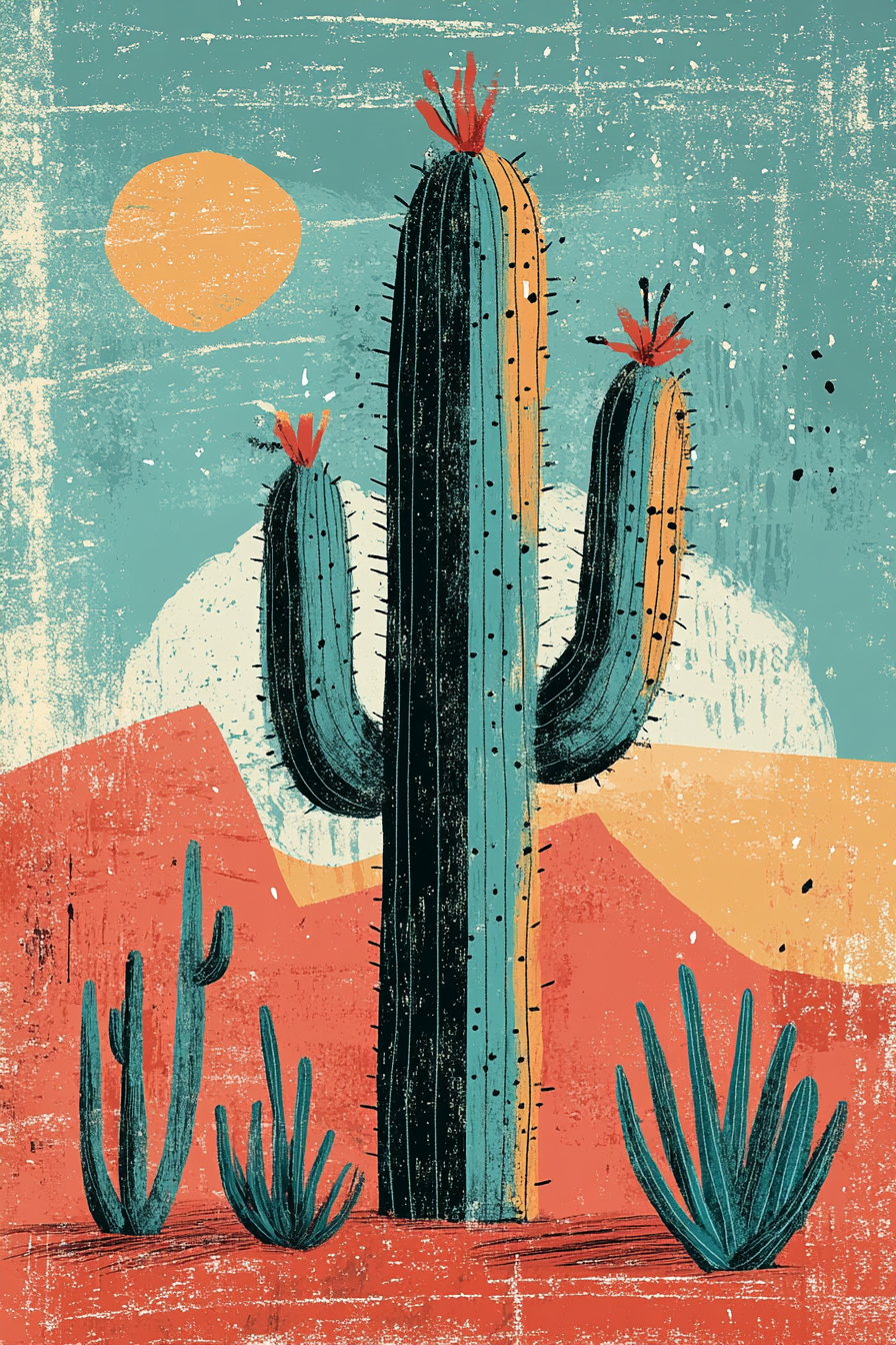 Cactus Serenade Canvas