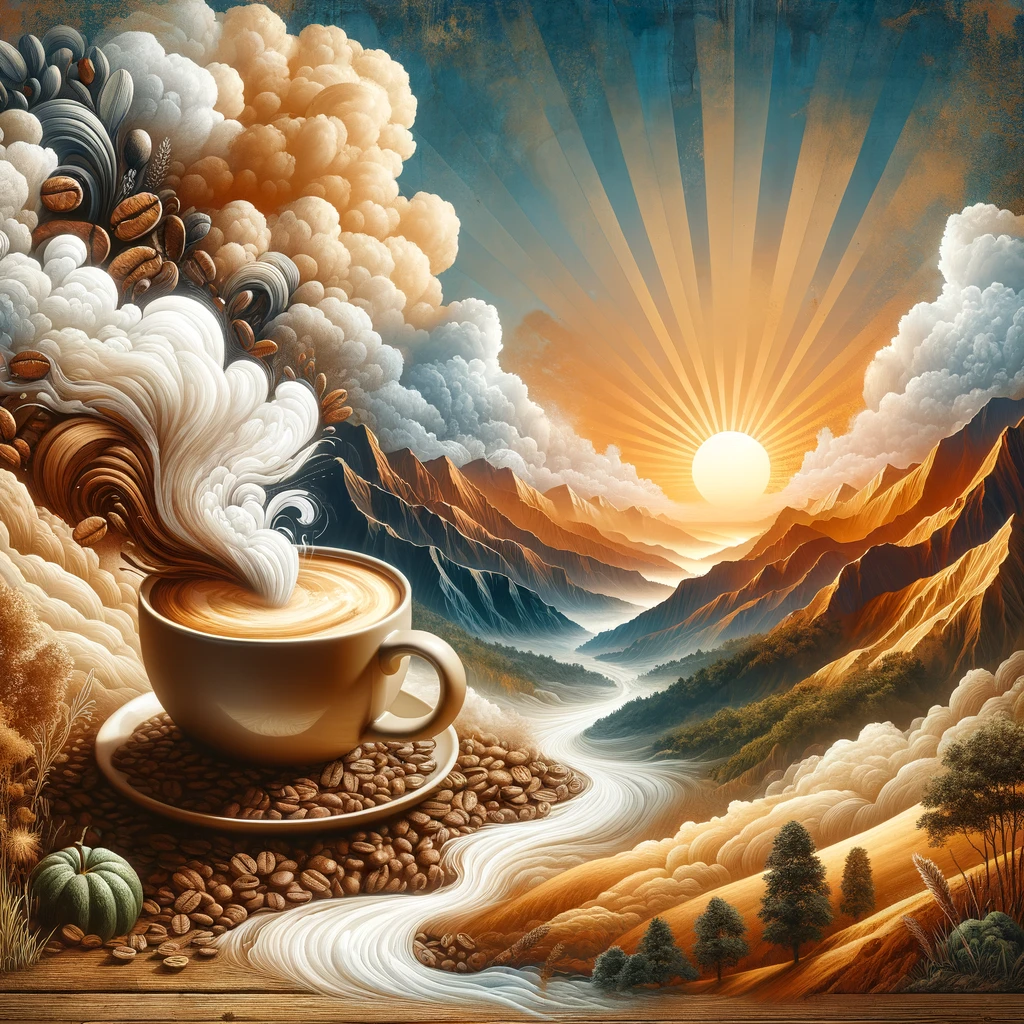 Café Dawn Horizon Canvas