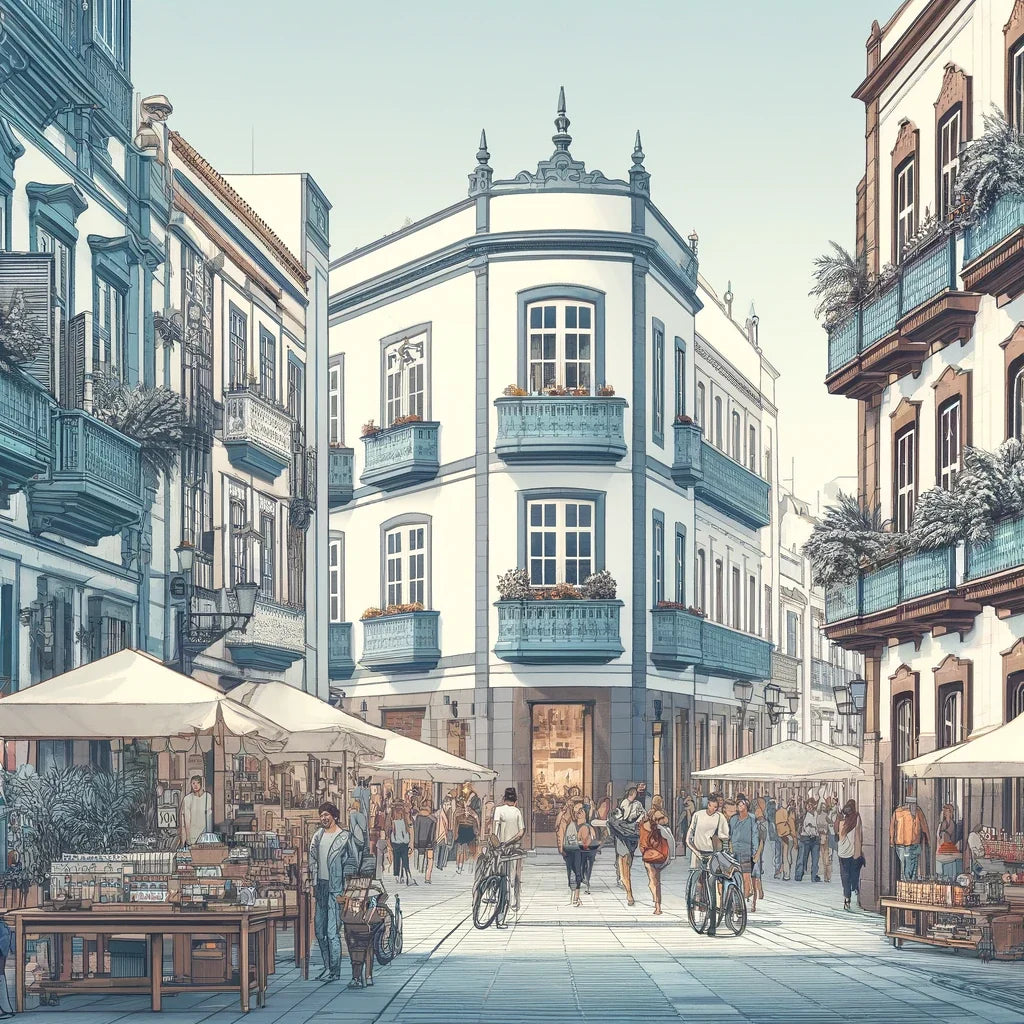 Calle Castillo Canvas