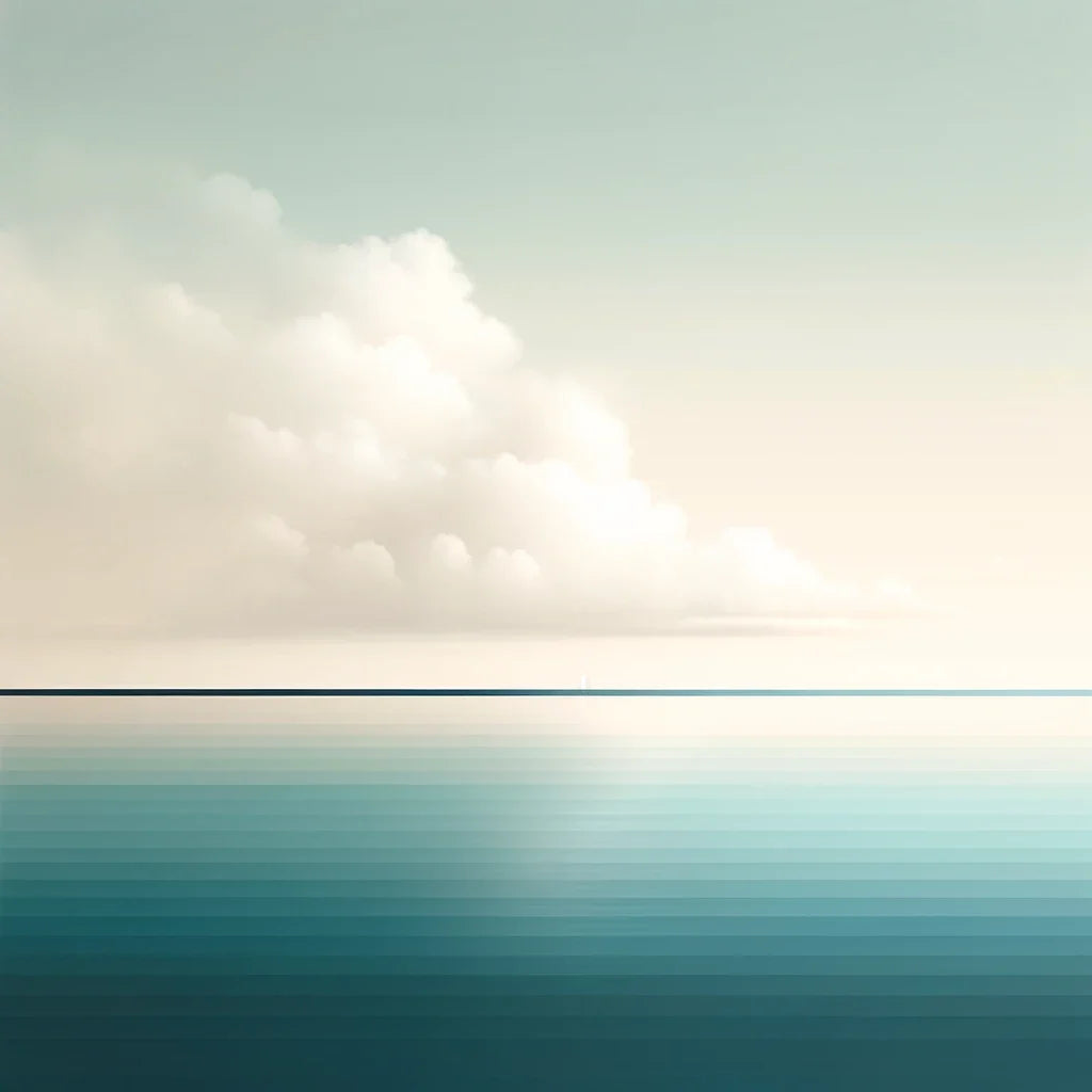 Calm Horizon Cotton Cushion