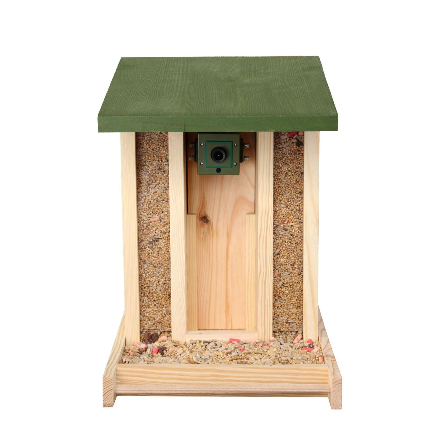 Camera Compatible Wooden Bird Feeder