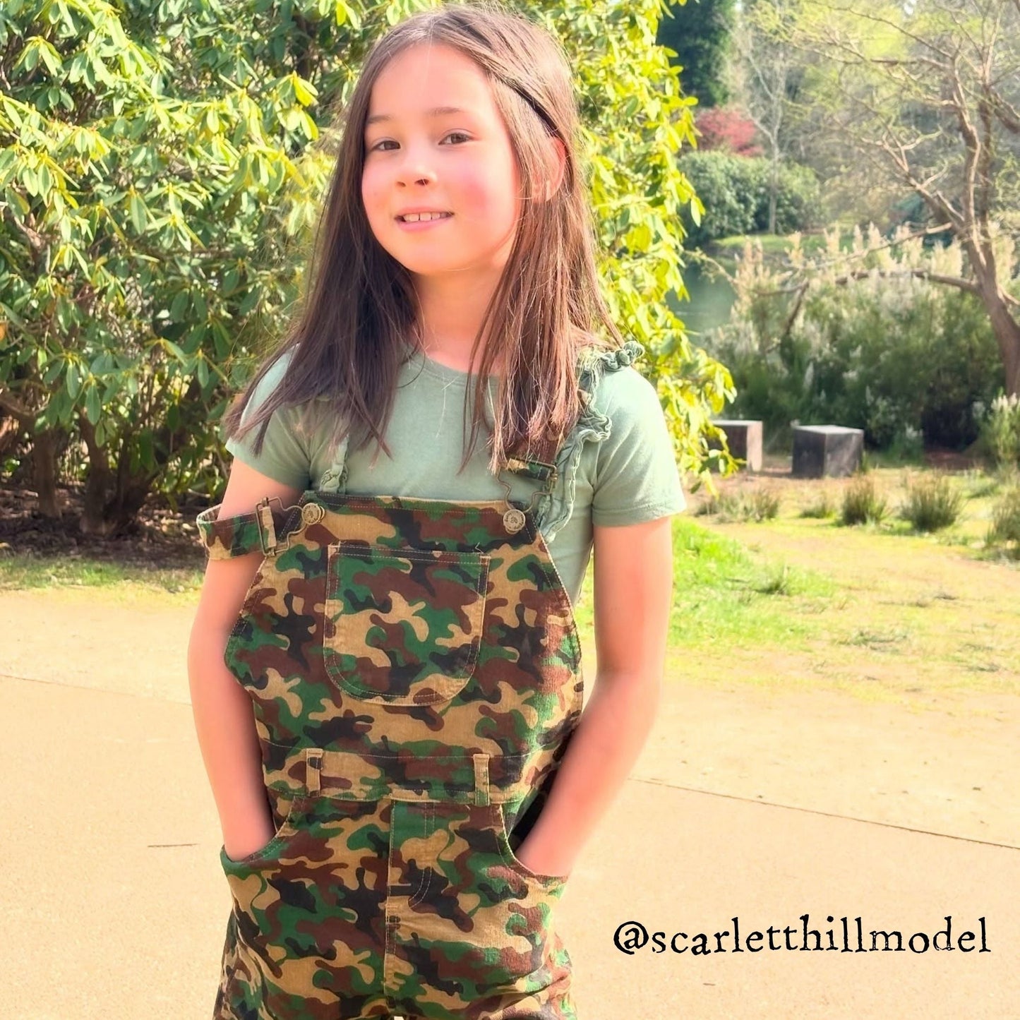 Camouflage Cord Shorts