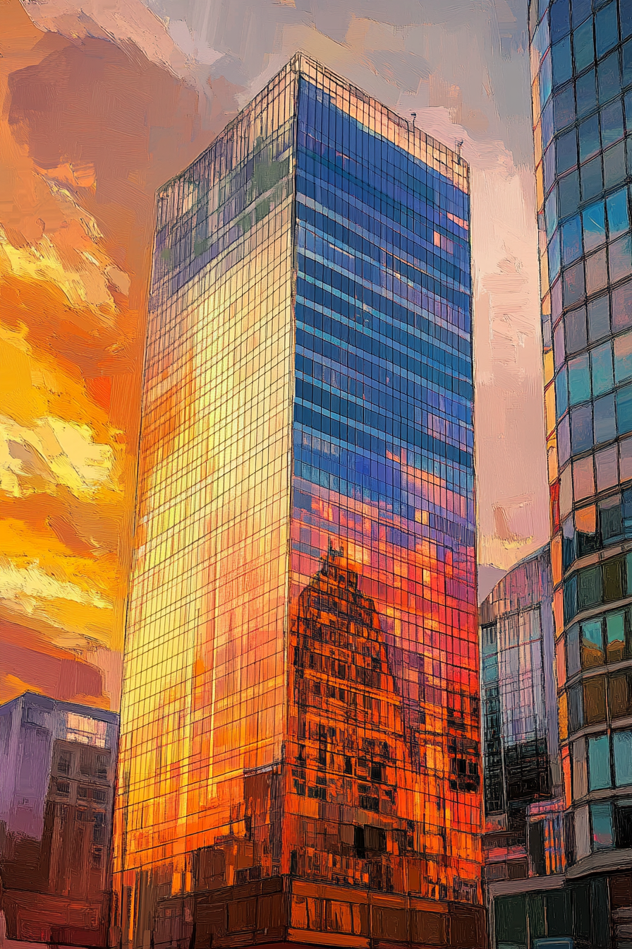 Canary Wharf Tower Canvas