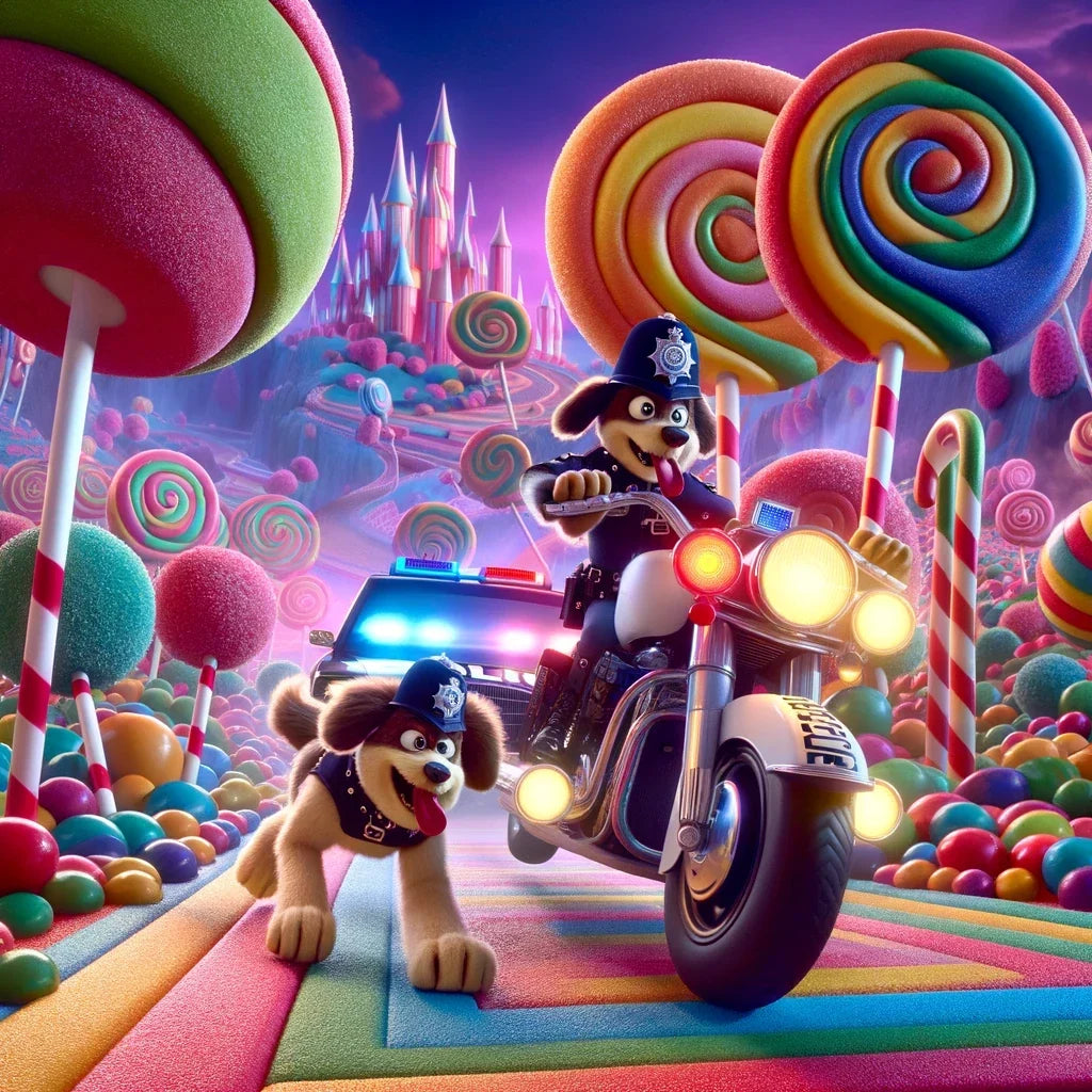Candyland Chase Canvas