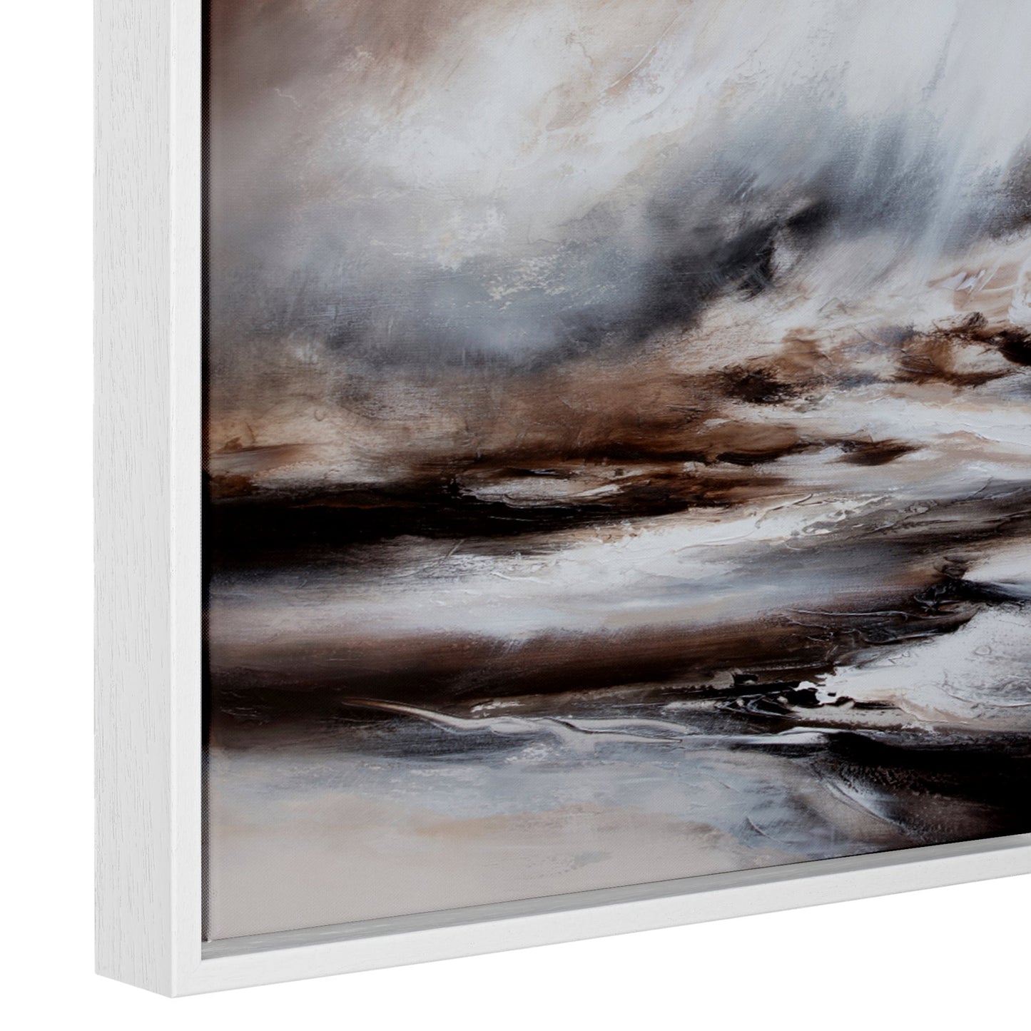 Elemental Square Framed Printed Canvas