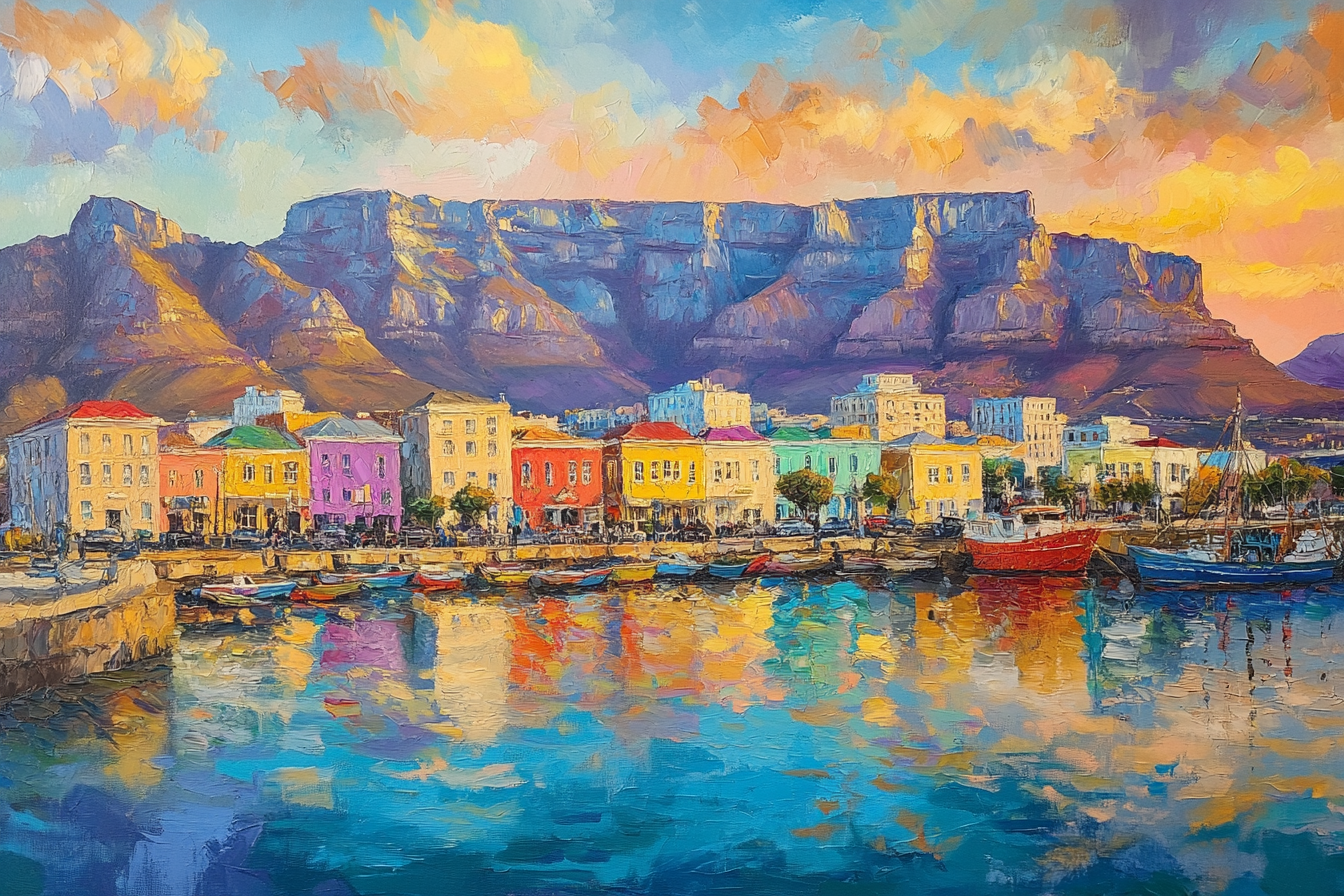 Cape Town Colourful Blanket