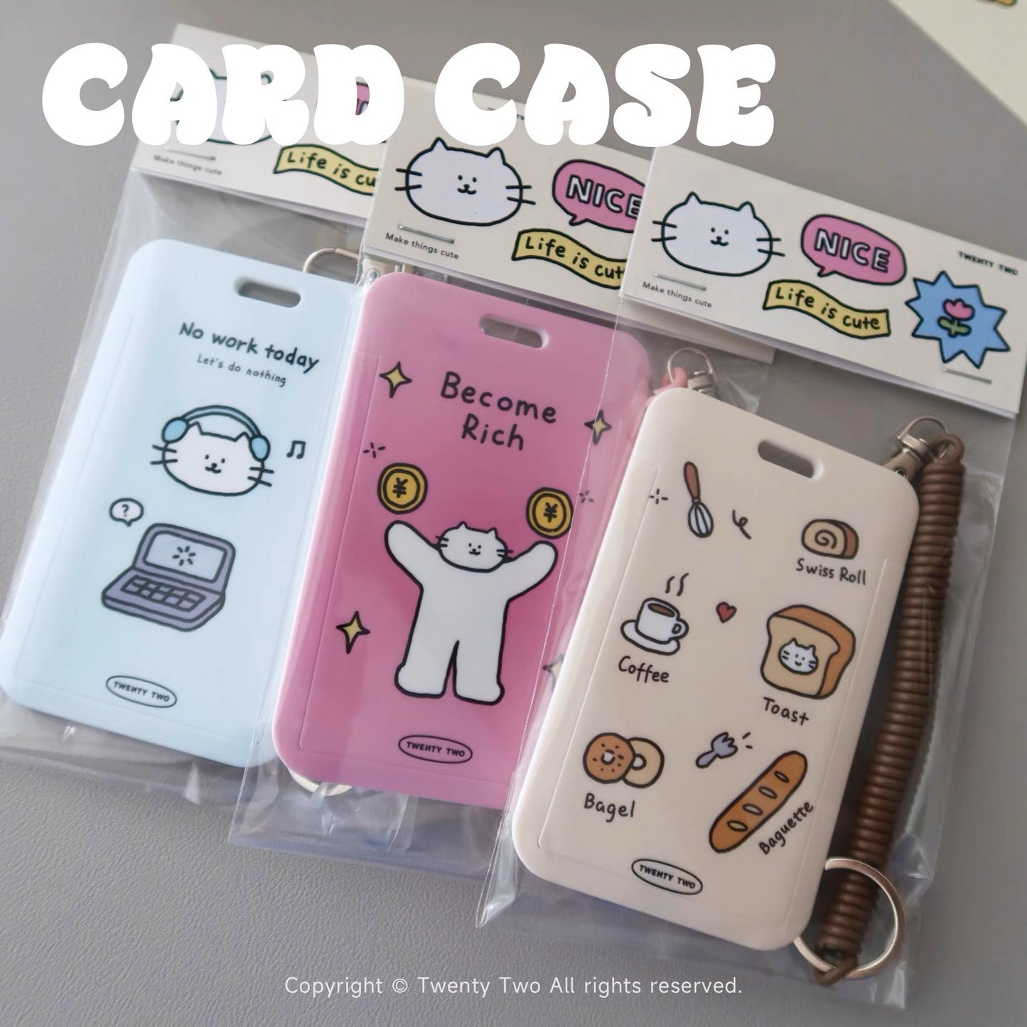 Twenty Two | Kitty ID Card Protector Pocket