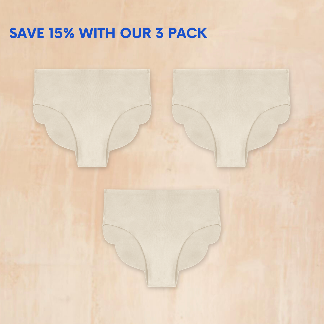 THE CARLA CREAM LEAKPROOF KNICKER - LIGHT