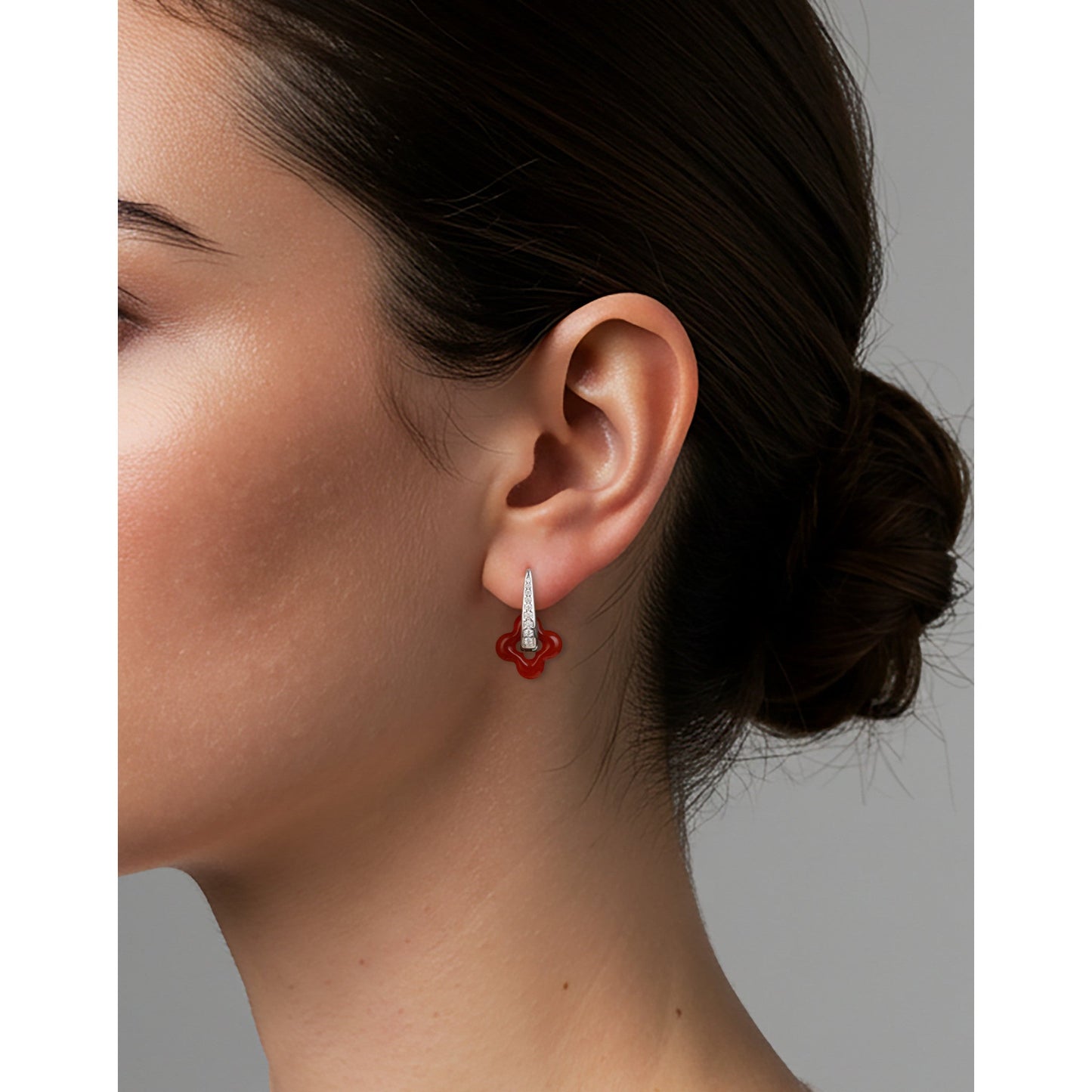 Silver Clover Earrings