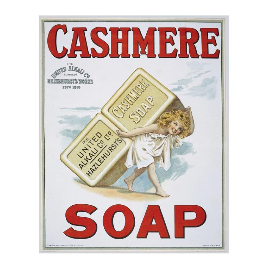 Cashmere Soap Metal Advertising Wall Sign