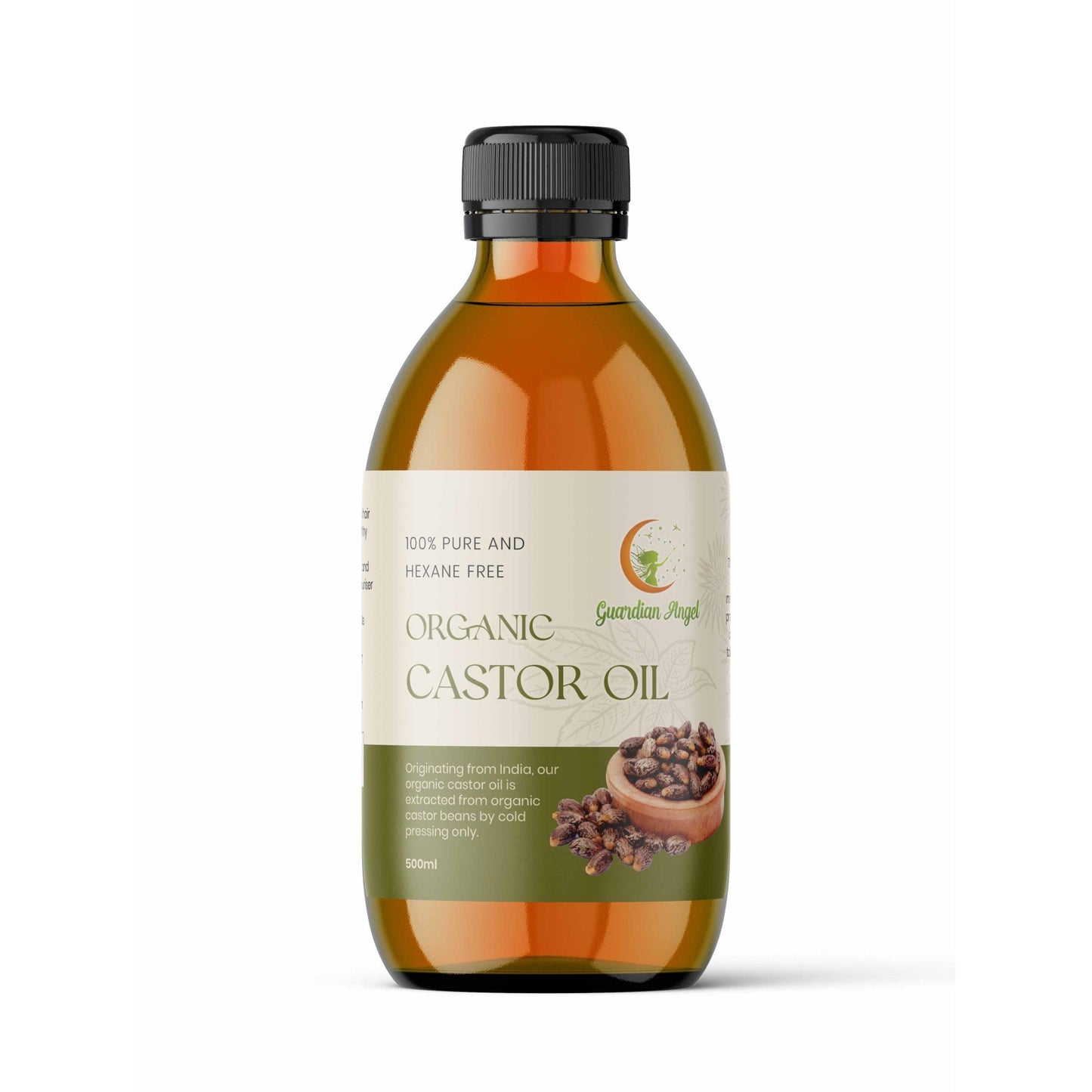 Organic Castor Oil 2 Piece Pack with a Premium Butterfly Body Wrap (Up to 45" Waist)