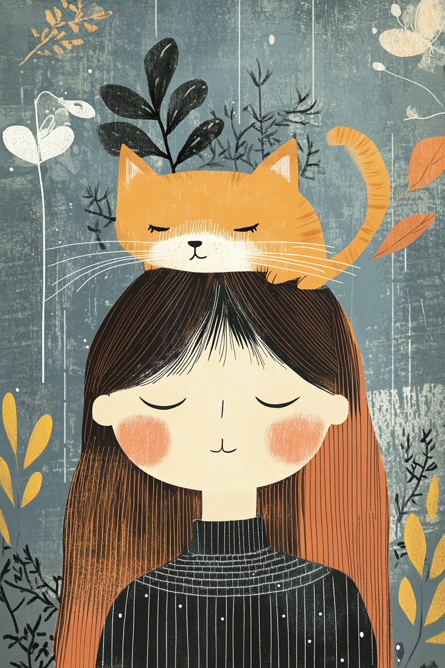 Cat-Headed Woman Canvas