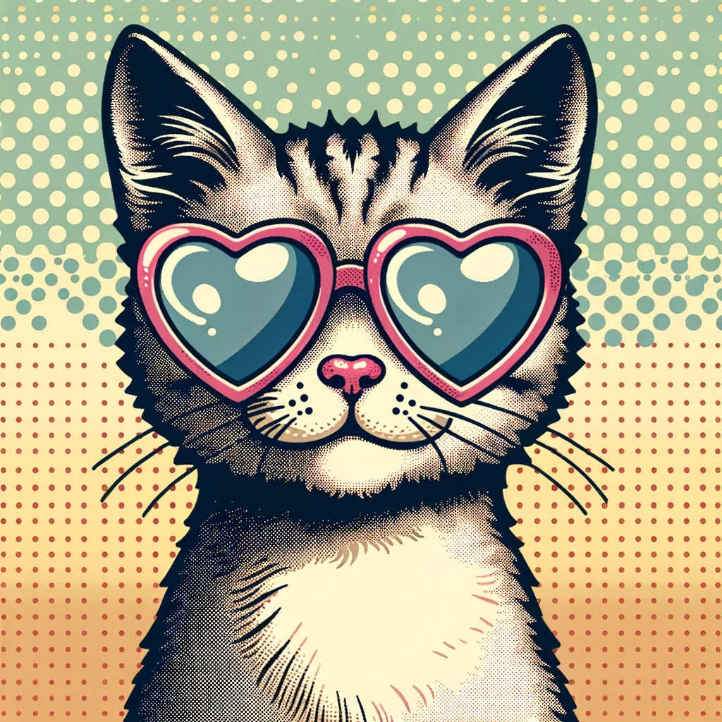 Cat Heart Canvas