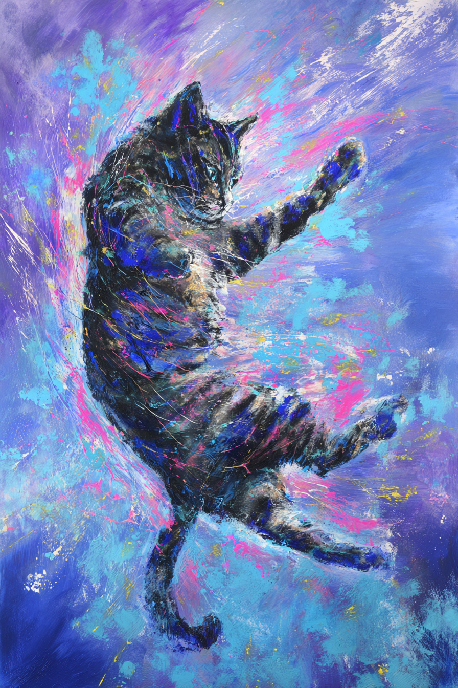 Cat's Dance Canvas