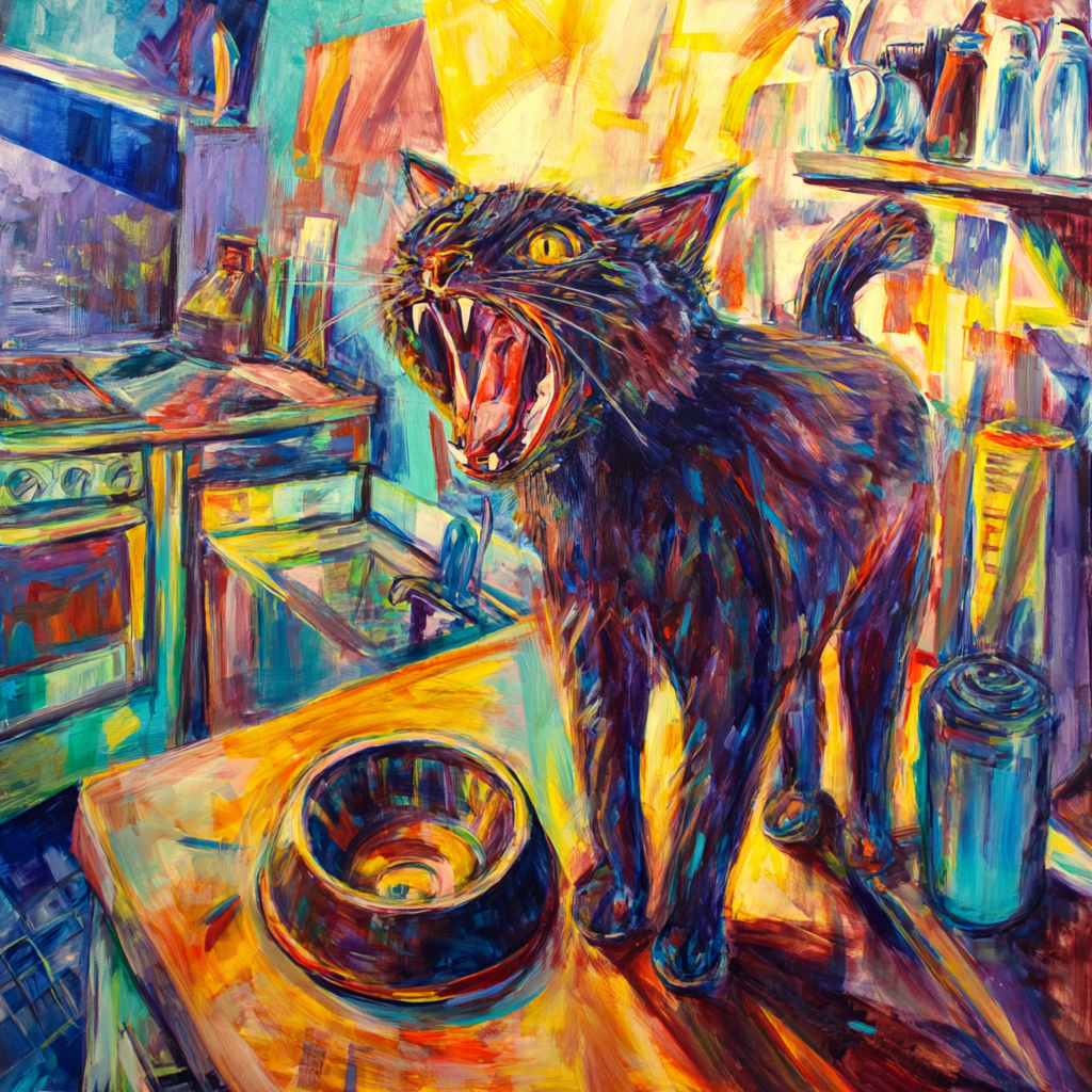 Cat's Dawn Cry Canvas