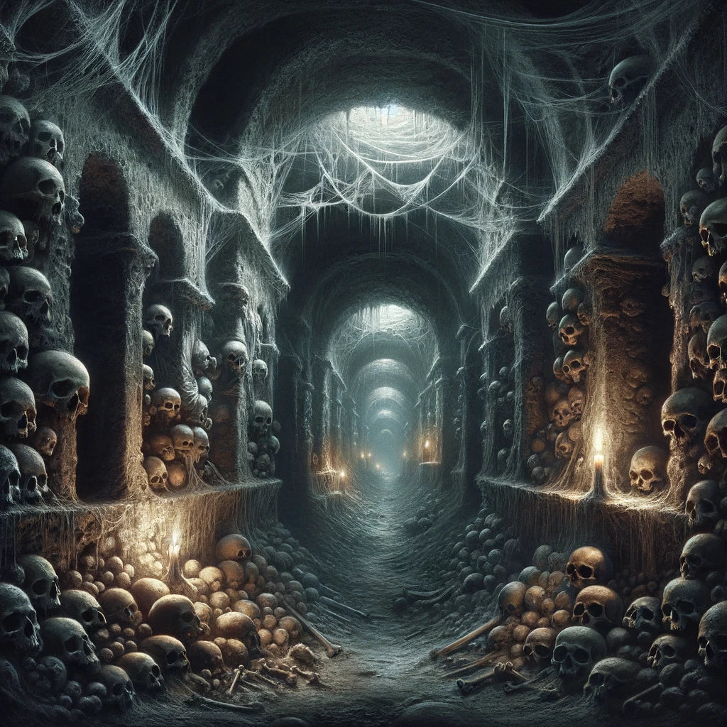 Catacombs Beneath the City Canvas