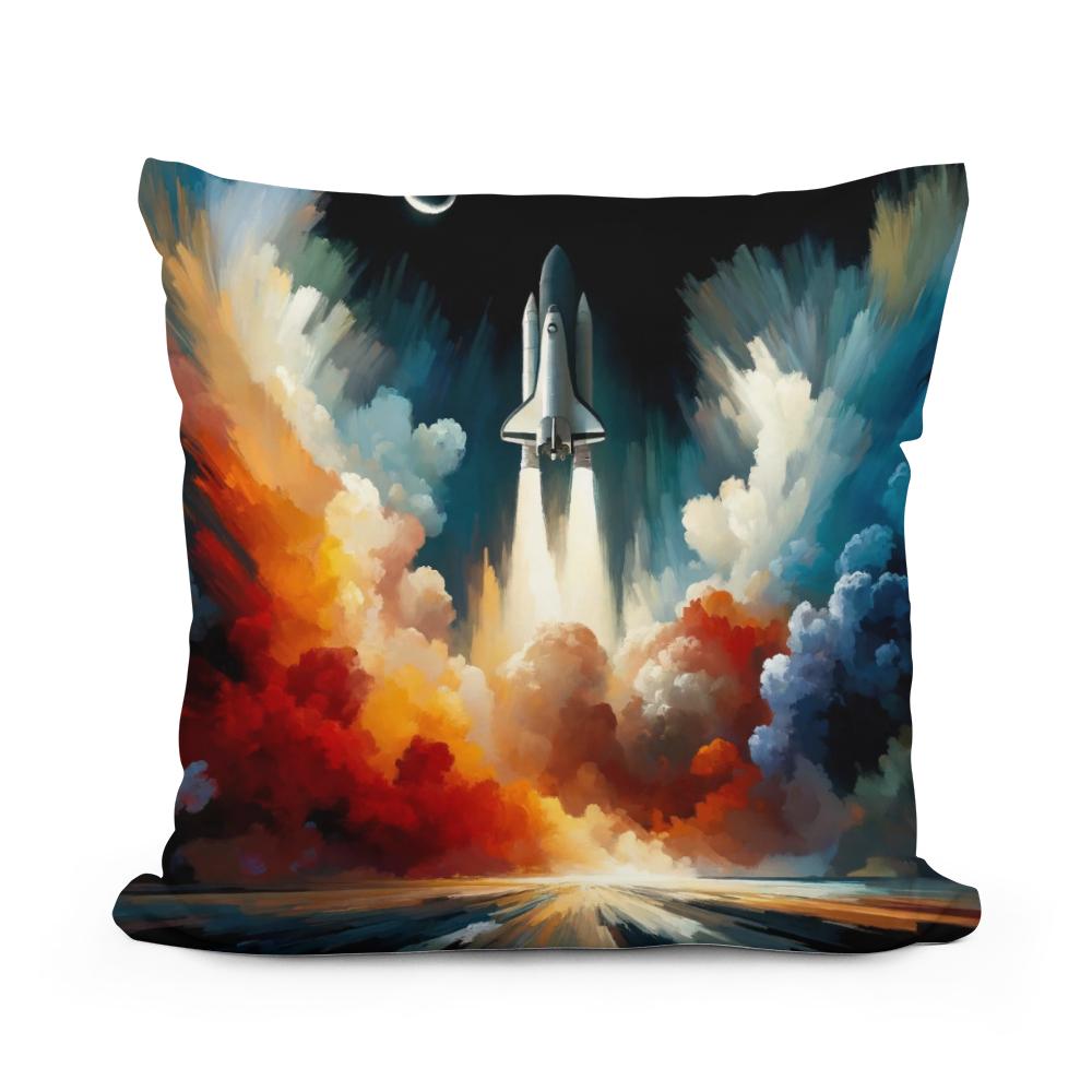 Cosmic Ascent Cotton Cushion