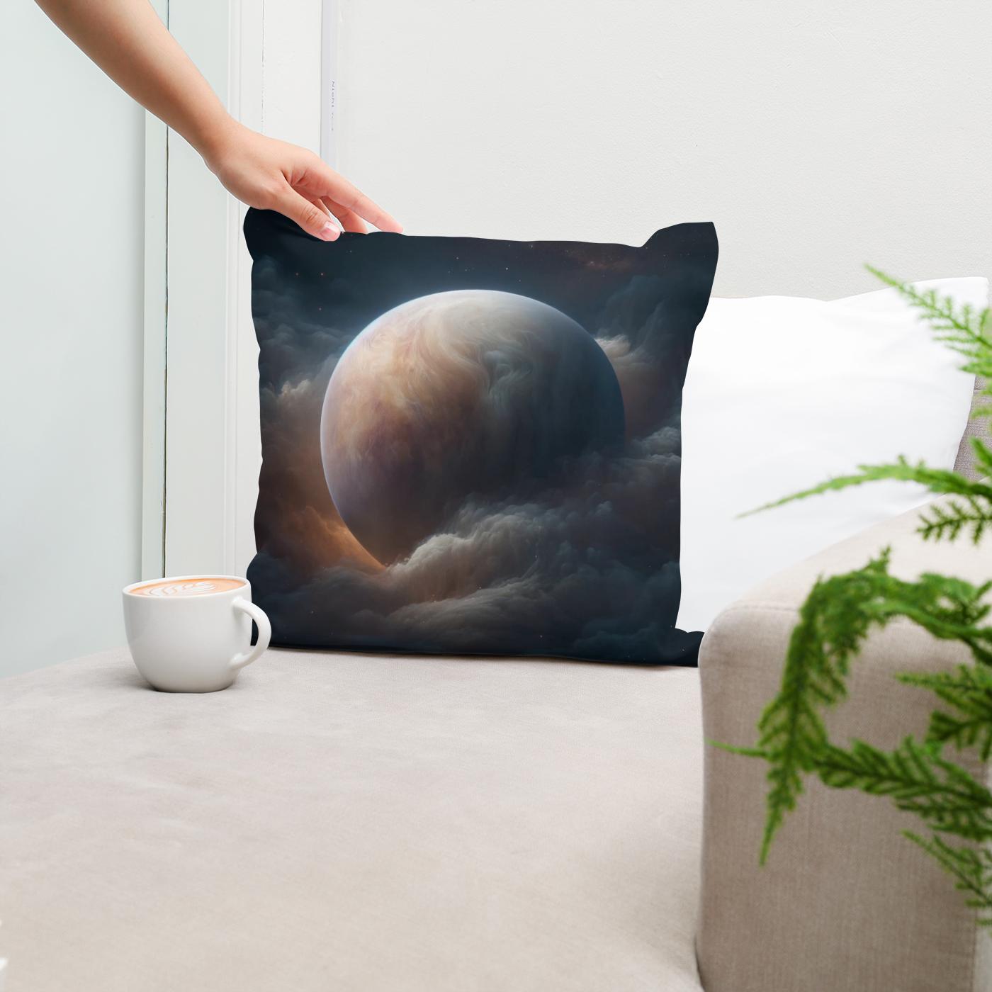 Venus' Mysterious Veil Cotton Cushion