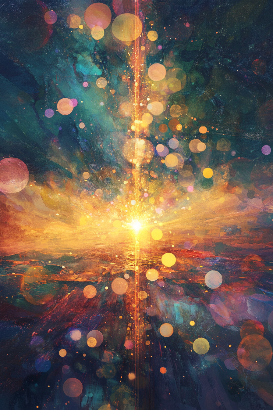 Celestial Beam Odyssey Canvas