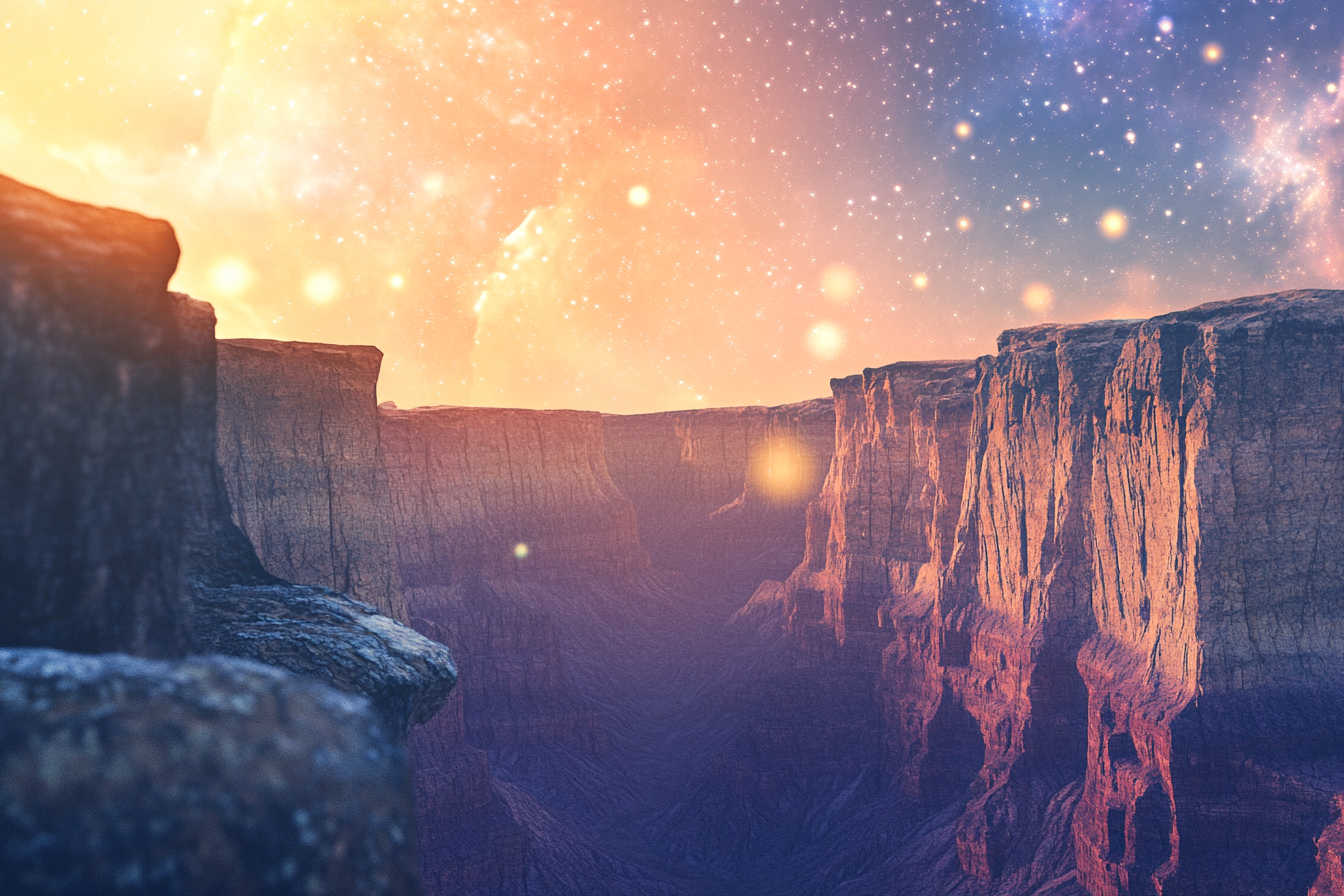 Celestial Canyon Canvas