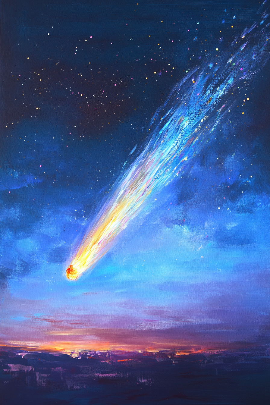 Celestial Dream Comet Canvas