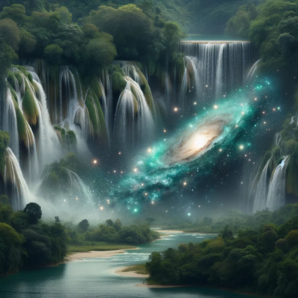 Celestial Falls Cotton Cushion