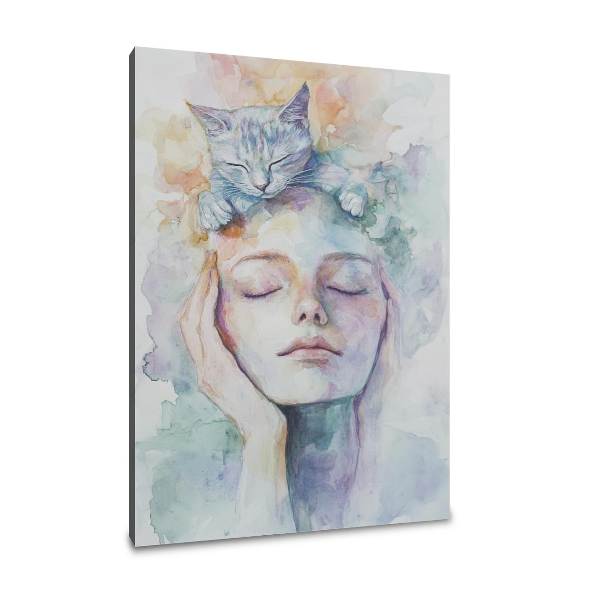 Feline Reverie Canvas