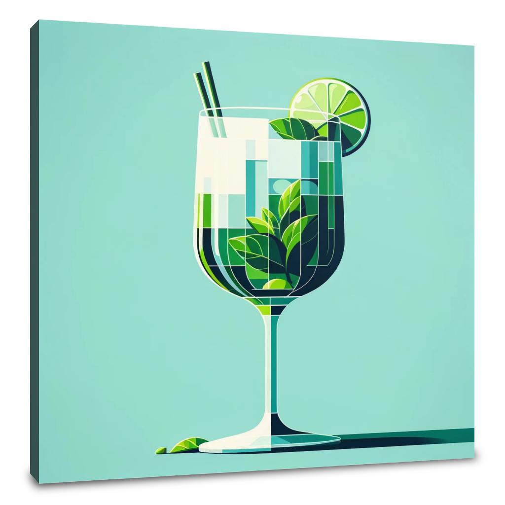 Mojito Modern Minimal Canvas