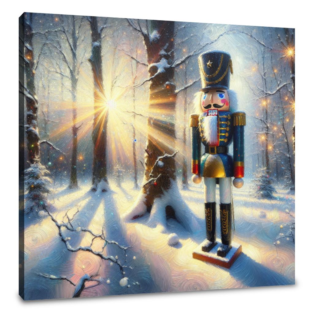Nutcracker's Snowy Waltz Canvas