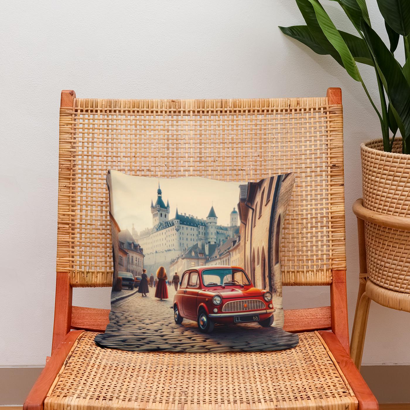 Timeless Streets Cotton Cushion
