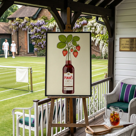 Pimms & Flowers - A5 Print