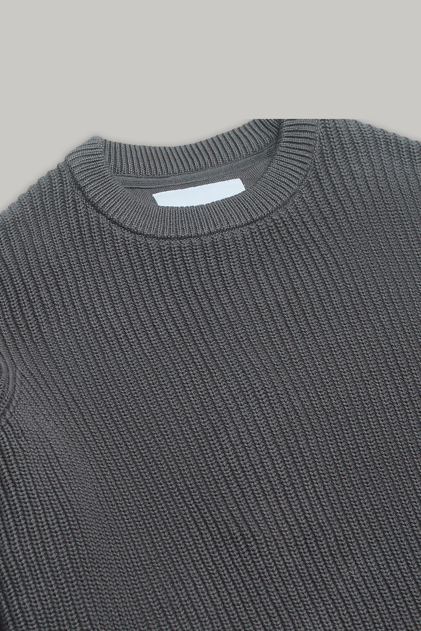 J Hailey Crew Knit - Charcoal