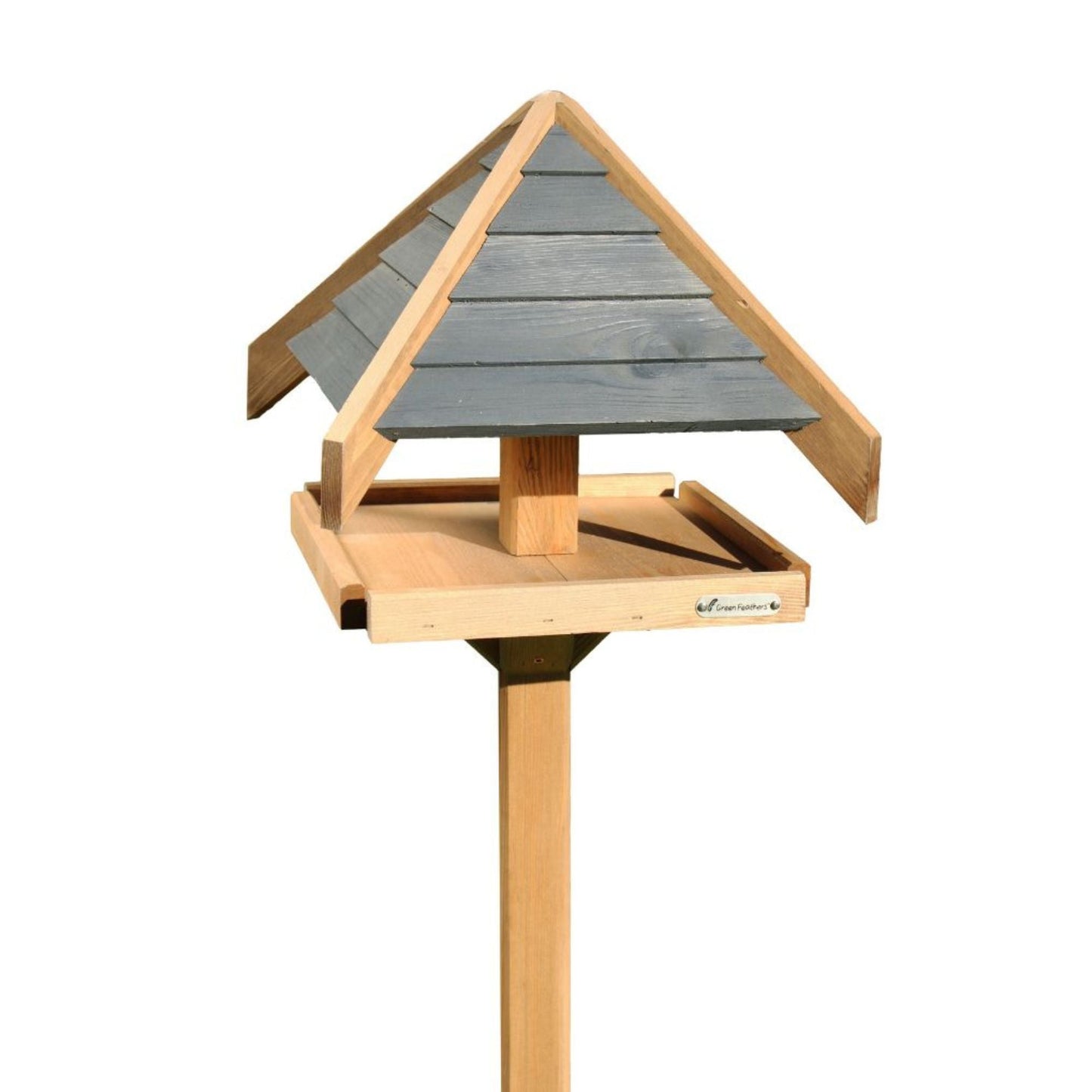 Charcoal Roof Bird Table with Mounting Stake