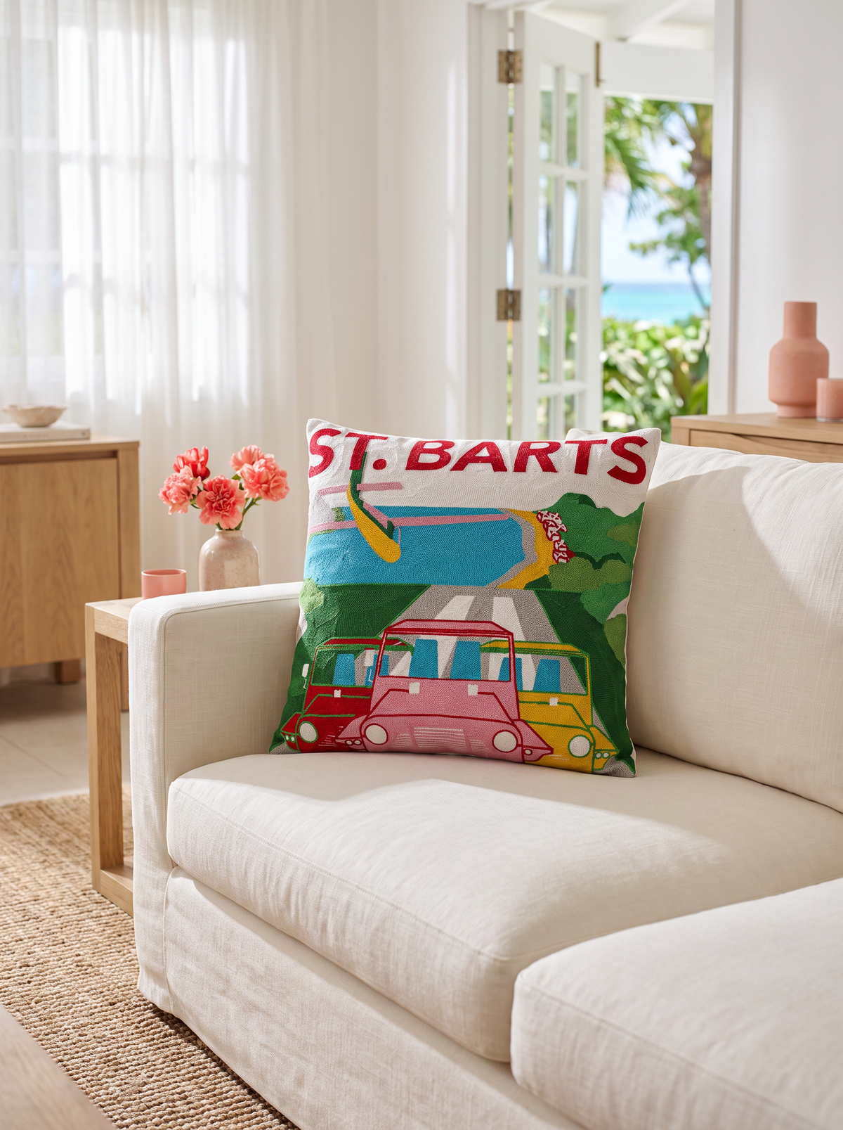 St. Barths Needlepoint Pillow