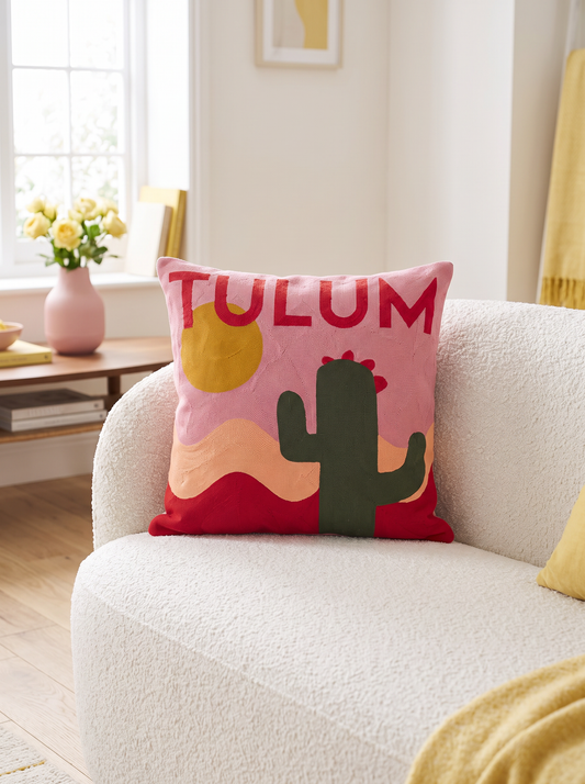 Tulum Needlepoint Pillow