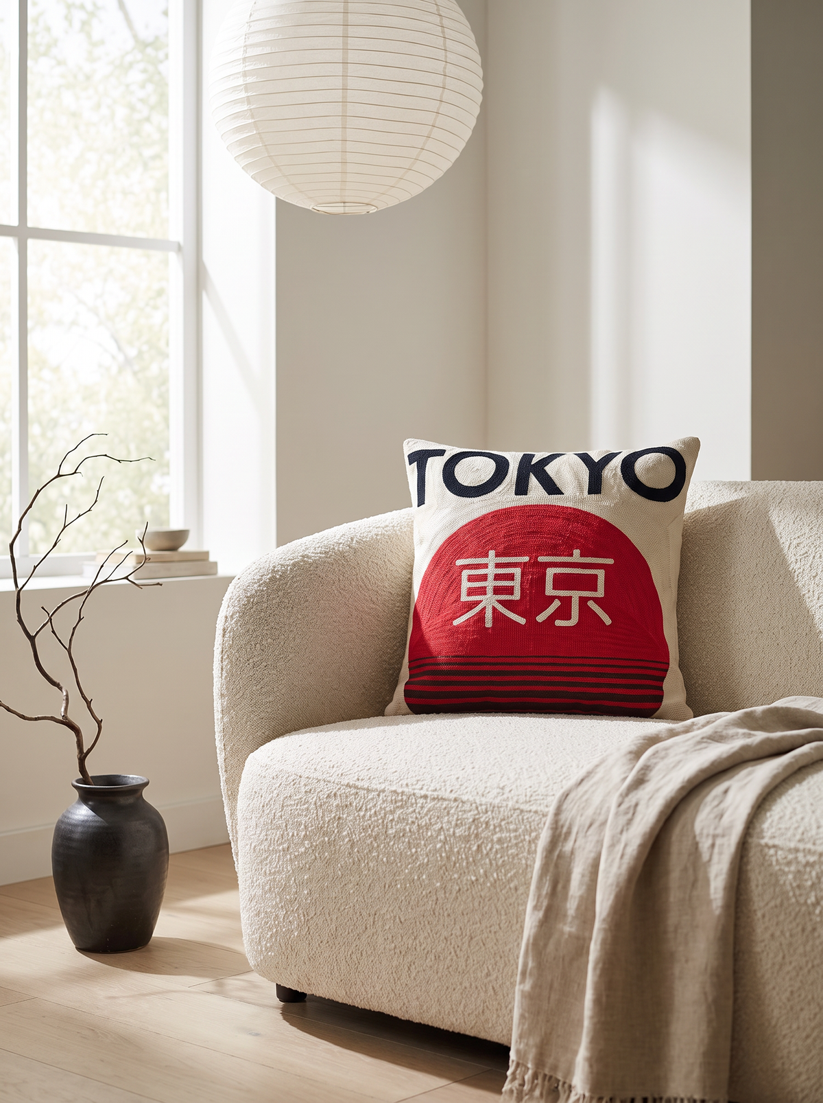 Tokyo Japan Needlepoint Pillow