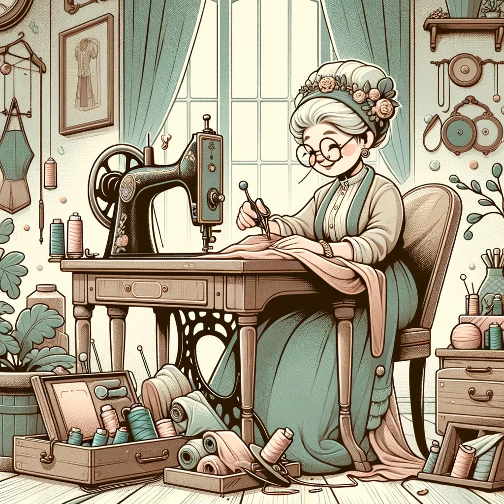 Charming Seamstress Canvas