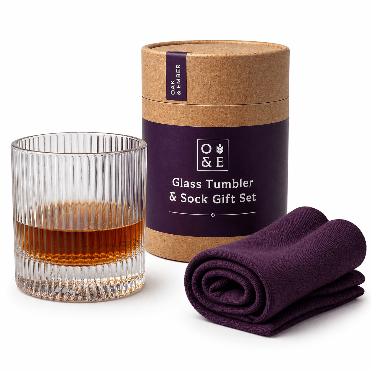 Whisky Gift Set | Tumbler & Socks – Oak and Ember