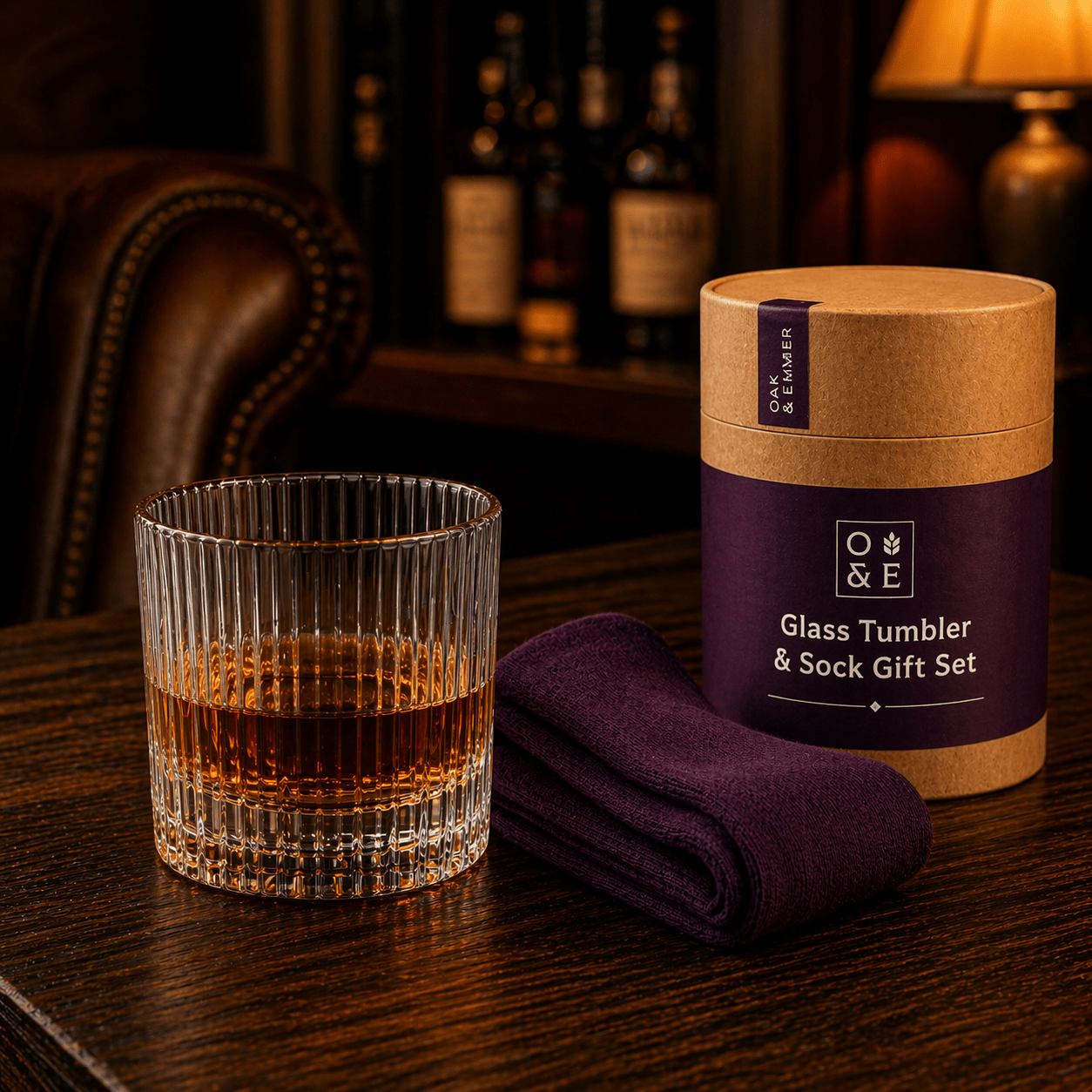 Whisky Gift Set | Tumbler & Socks – Oak and Ember